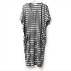 Dwell & Slumber London Striped Cocoon Dress OS